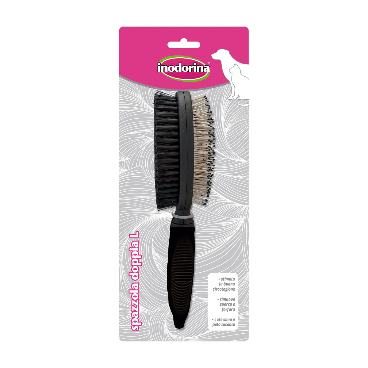Dog Brush Inodorina Black L Double
