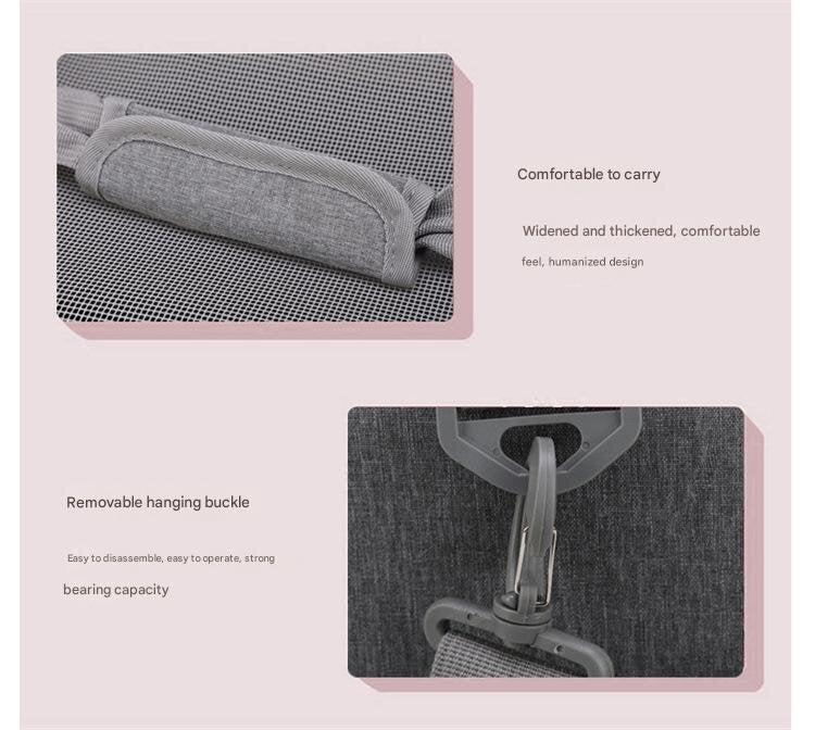 NNEDSZ Black Portable Pet Travel Carrier Bag - Foldable, Durable, and Comfortable for Small Dogs & Cats 40cmx25cmx25CM